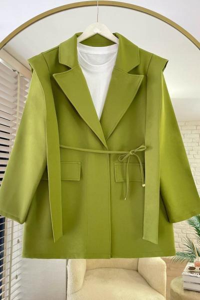 Maria Ceket Yağ Yeşili