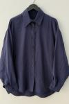 Oversize Modal Gömlek Lacivert