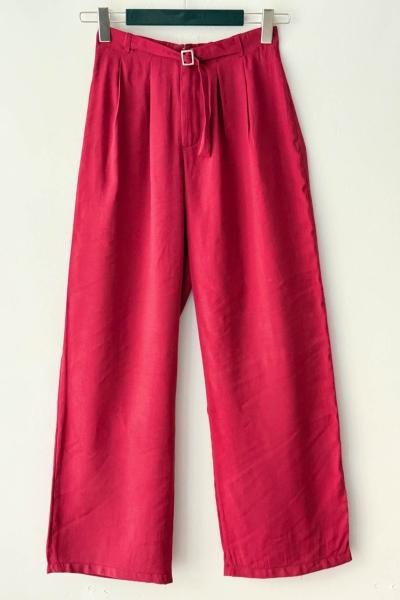 Modal Palazzo Pantolon Bordo