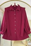 Tasarım Gömlek Bordo