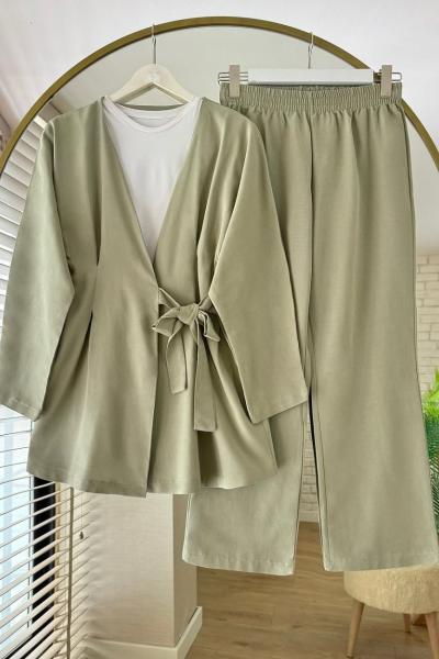 Pensli Keten Takım Haki