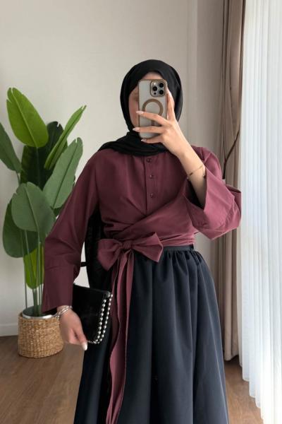 Vera Tasarım Gömlek Bordo