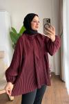 Piliseli Salaş Tunik Bordo