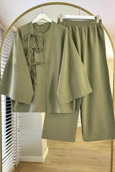 Milano Keten Takım Yeşil