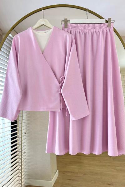 Sofia Etekli Takım Pembe