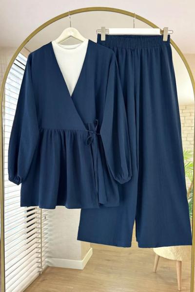 Nada Keten İkili Takım Lacivert