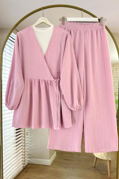 Nada Keten İkili Takım Pembe