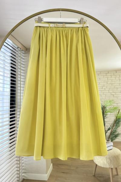 Kemerli Vual Etek Sarı