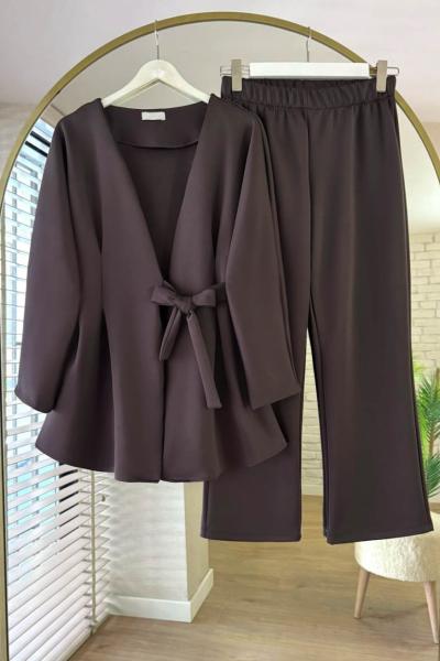 Pensli Scuba Takım Kahverengi