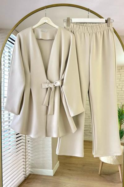 Pensli Scuba Takım Bej