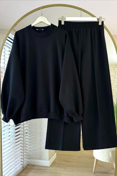 Salaş İki İplik Takım Siyah