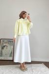 Fırfırlı Kısa Gömlek Sarı