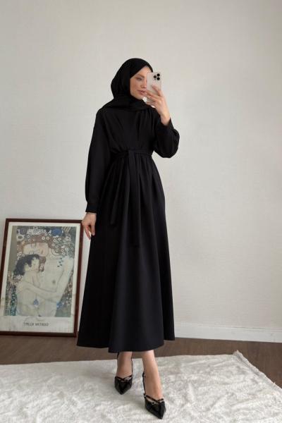 Pensli Double Elbise  Siyah