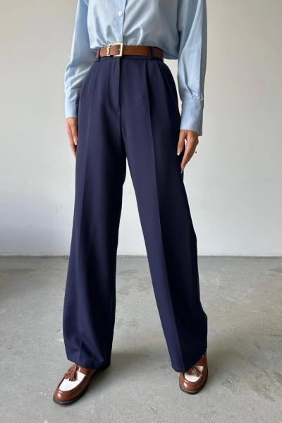 Pileli Palazzo Kumaş Pantolon