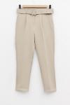 Kemerli Double Krep Pantolon