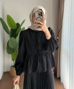 Carol Kısa Gömlek Siyah