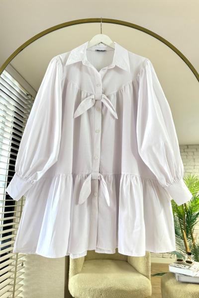 Fiyonklu Salaş Gömlek