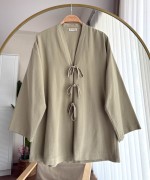 Üç Bağlama Kimono Yeşil