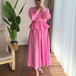 Begonya Etekli Takım Pembe