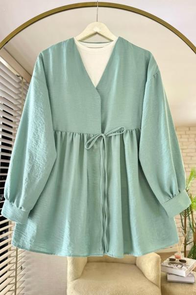 Lori Bağlamalı Ceket