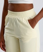 Beli Lastikli Gabardin Pantolon Sarı