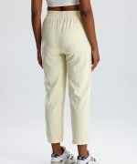 Beli Lastikli Gabardin Pantolon Sarı