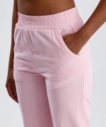 Beli Lastikli Gabardin Pantolon Pembe