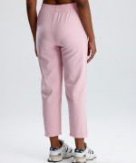 Beli Lastikli Gabardin Pantolon Pembe