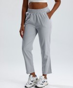 Beli Lastikli Gabardin Pantolon Gri