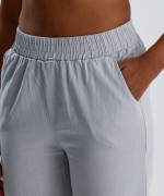 Beli Lastikli Gabardin Pantolon Gri