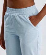 Beli Lastikli Gabardin Pantolon Açık Mavi