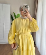 Belinda Begonya Elbise Sarı
