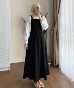 Kamila Gabardin Jile Siyah