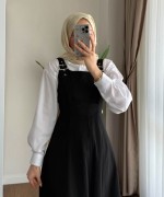 Kamila Gabardin Jile Siyah