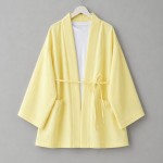 Cepli Müslin Kimono Sarı