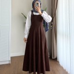 Kamila Gabardin Jile Kahverengi