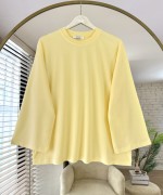 Basic Süprem Sweatshirt Sarı
