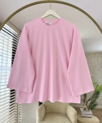 Basic Süprem Sweatshirt Pembe