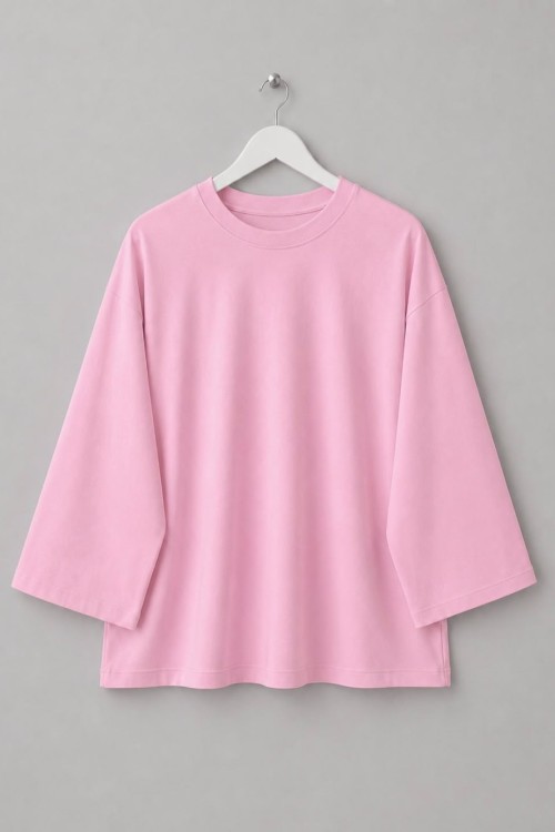 Basic Süprem Sweatshirt Pembe