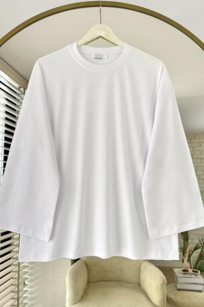 Basic Süprem Sweatshirt Beyaz