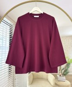 Basic Süprem Sweatshirt Bordo