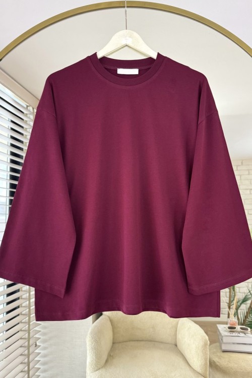 Basic Süprem Sweatshirt Bordo