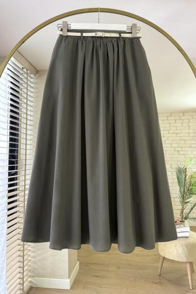 Kemerli Vual Etek Yeşil