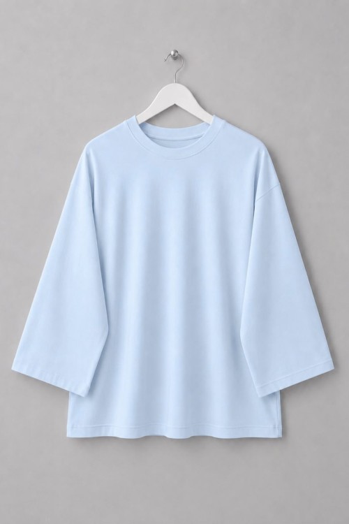 Basic Süprem Sweatshirt Mavi