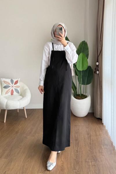 İpli Askılı Gabardin Jile