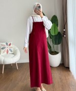 İpli Askılı Gabardin Jile Bordo