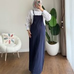 İpli Askılı Gabardin Jile Lacivert