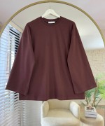 Basic Süprem Sweatshirt Kahverengi
