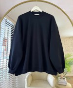 Salaş İnterlok Sweatshirt Siyah