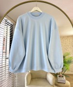 Salaş İnterlok Sweatshirt Mavi